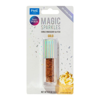 Jedlé třpytky na dort zlaté PME Magic Sparkles 3 g